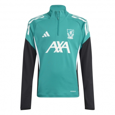 LIVERPOOL FELPA ALLENAMENTO BAMBINO VERDE 2025-26