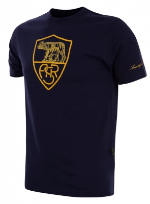 AS ROMA HERITAGE NAVY T-SHIRT