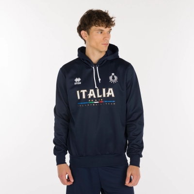 ITALY VOLLEY HOODY NAVY SWEAT 2025-26