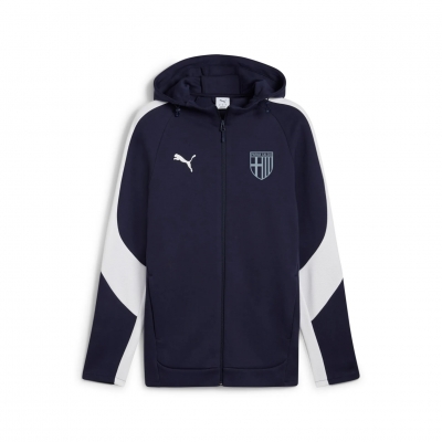 PARMA FELPA CAPPUCCIO ZIP BLU 2025-26