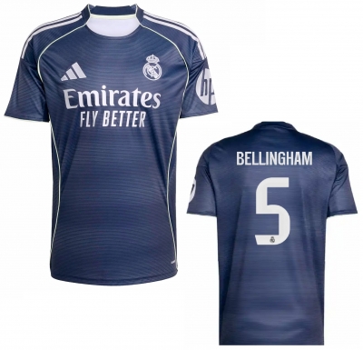 REAL MADRID MAGLIA BELLINGHAM BAMBINO AWAY 2025-26