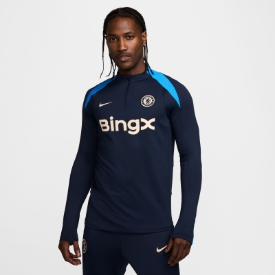 CHELSEA FELPA ALLENAMENTO 1/4 ZIP BLU 2024-25