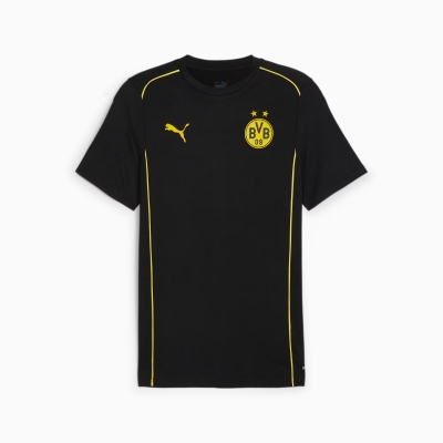 BORUSSIA DORTMUND CASUAL BLACK T-SHIRT 2024-25