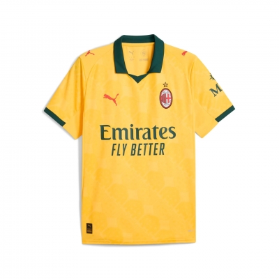 AC MILAN 3RD JUNIOR YELLOW SHIRT 2025-26