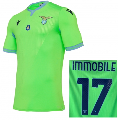 S M L XL Taglie 6 8 10 12 Adulto Maglia Calcio Lazio Parolo 16 Replica Autorizzata 2018-2019 Bambino