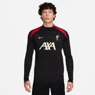 LIVERPOOL FELPA ALLENAMENTO 1/4 ZIP NERA 2024-25