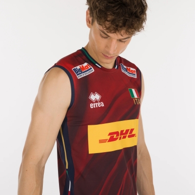 ITALY VOLLEY FAN 4TH GRANATA SHIRT 2025-26
