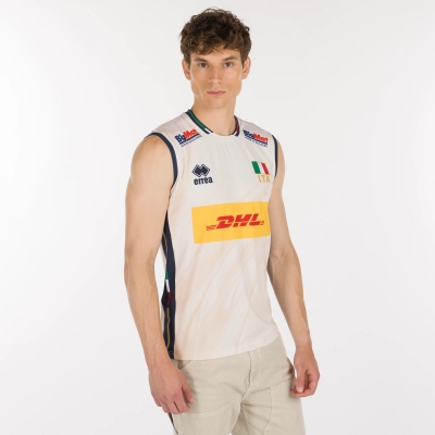 ITALY VOLLEY FAN AWAY IVORY SHIRT 2025-26