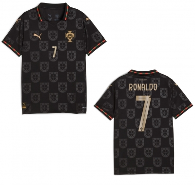 PORTOGALLO MAGLIA RONALDO NERA 2025-26