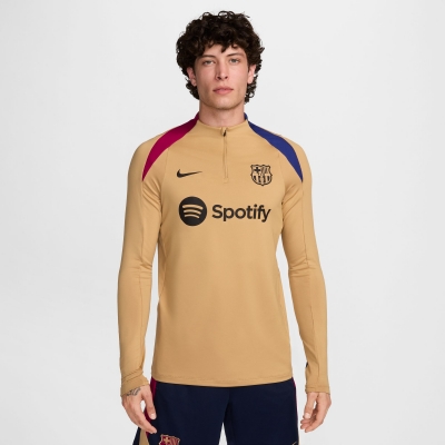 BARCELLONA FELPA ALLENAMENTO 1/4 ZIP ORO 2024-25